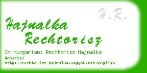 hajnalka rechtorisz business card